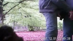 Bi - Schwanz - geiles wichsen im Wald - Gay