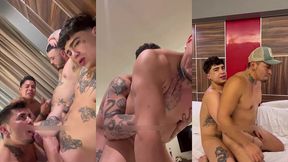 pareja de colombianos destroza culos a pareja de mexicanos