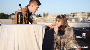 ”Dom/Sub Play On A Public Rooftop”