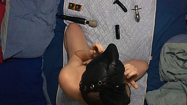 Full and uncut kinky masturbation session with hood and gag, locking plug, clit pumping and anal play! I was getting rather h...