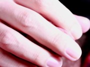 closeup jerking off caressing my glans and cumming