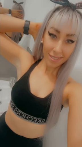 Watch me SWEAT in gym as you follow me around and goon on me, like a lost bitch. I even drag you into the toilets ;)