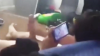 Japanese Lad Blows a load While Seeing Pornography