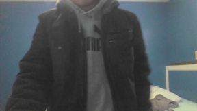 coat and hoodie