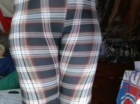 Fat Sissy Cosmicjones88 Shakes Big Ass in Leggings and Without