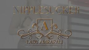 NIPPLESUCKER Total lengths 6:02 minutes Nipple Torture Latexglove Bdsm Slave Handjob Boobs  Nylonlegs HighHeels  Lady Amrapali Herrin Mistress Domina