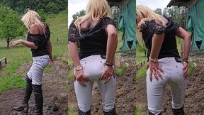 defi realises !! je pisse dans mon pentalon en exterieur