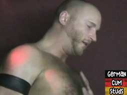 Amateur German stud barebacked by jock till cum in mouth