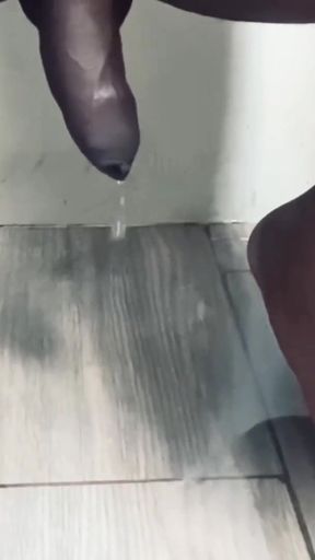 Fan Request My Big Black Cock Peeing Complete