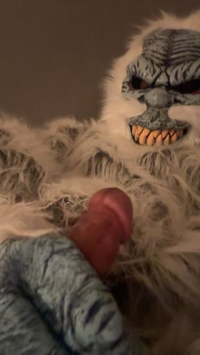 The Yeti is Back to Rubbing His Cock