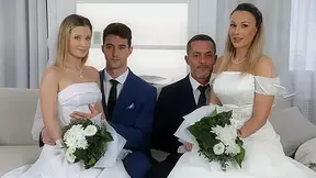 Lily Blossom, Karina King VR Porn: Here Cum The Brides - VirtualTaboo