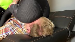 face tormented by butts - facesitting female domination