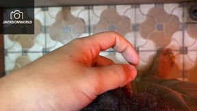 Steamy Bathroom Jerk Couldn't Hold It Any Longer