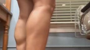 Brown Mini Skirt and Boots Reach and Flex