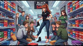 Foot Worship Confessions #69: Black Friday Foot Domination Frenzy in the Shoe Emporium