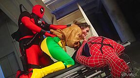 Gets Fucked Hard By Two Super Heroes With Xander Corvus, Derrick Pierce And Allie Haze