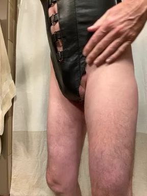 Leather teddy