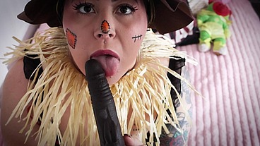 Scarecrow dildo play