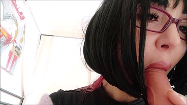 I look shy, but I love taking it in my mouth