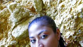 Black Ebony has anal sex with German tourists