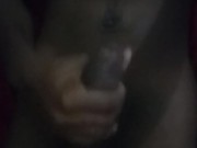 Jerking off in the rain