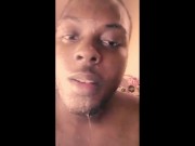 Sissy femboy throatfucks himself