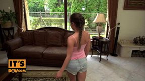 itsPOV - Petite seductive Anita Bellini wants to fuck on the couch