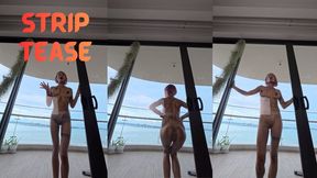 Porch Door Seduction: Nude Glass Pressing For My Neighbor