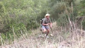 Big threesome outside fucking