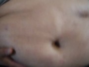 Super chub playing with belly