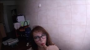 newbie girl struggles to fit the cock  &mdash;  creampie pussy farts