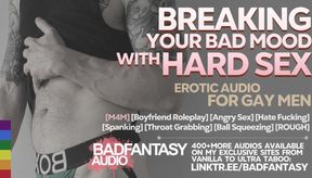 Bad mood destroyed rough m4m dom boyfriend chokes slaps spanks creampie