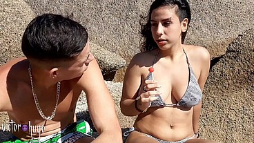Fodendo Cuzinho da Novinha na Praia