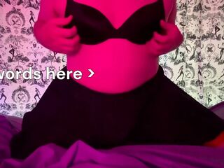 Obese sissy Emma spanks herself and suggests her body to u
