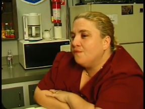 Nasty fatso lady Patty Parker is fond of getting her unstoppable body oiled and her cunt drilled with toy by curious dude
