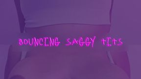 Bouncing saggy tits