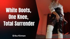 White Boots One Knee Total Surrender