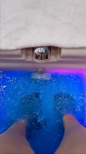 Pedicure video #1 Of my cute feet being pampered