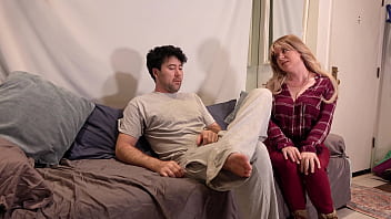 Stepmom helps her stepson to stop masturbating