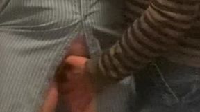 Random Old Stranger  Fingering Slut Girl In Public