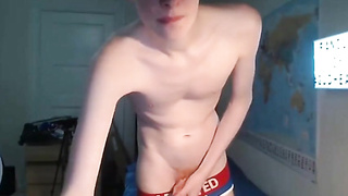 Ginger-haired Lad Flashes Off on Cam