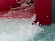 vlog avec Norage neige et piscine chaude