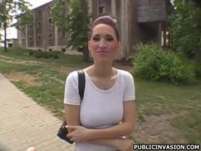 Indulge in Lea's daring brunette charm with multilingual passion