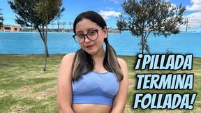 I caught a girl with a big ass in the park and I cum inside.