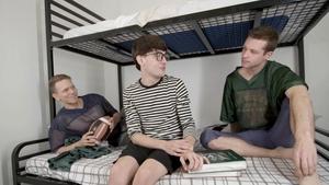 SayUncle: Gay Football Players Strip Down Nerdy Edward Terrant