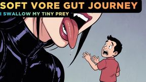 Swallow My Tiny Prey: Soft Vore Gut Journey