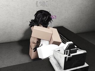 white roblox floozy plays criminality and gets screwed like a toy