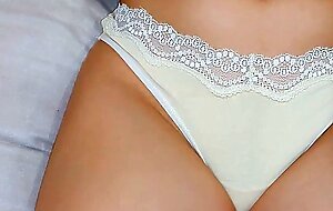 Huge CUM on PANTIES with Skinny Big BOOBS JAPANESE