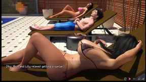 Pure love #6: Ava gave Johannes a handjob in the pool