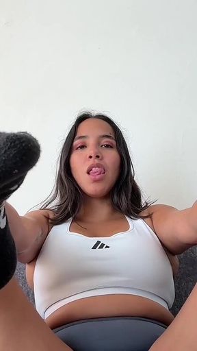 Edge for My Sweaty Gym Socks and Stinky Feet Goddess Alexa Sock Fetish Foot Fetish Foot Domination Femdom POV